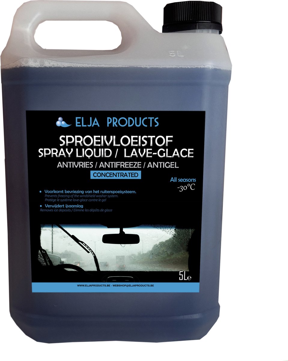 Ruitenwisservloeistof antivries 5 liter – geconcentreerd